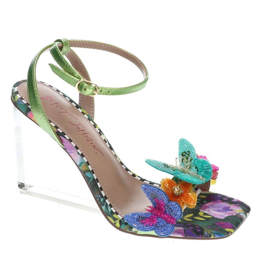 Betsey Johnson Multicolor Butterfly Wedges